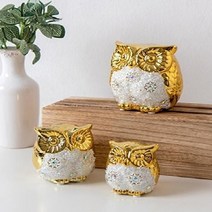 B004 진주 황금 부엉이 3P set, 상세페이지 참조