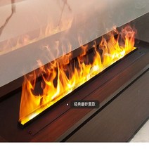 전기 수증기 3D 불꽃 벽난로 1500cm 길이 공장 가격 5 년 보증, 원격 제어기 포함+색상 flame
