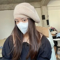 화가 니트 빵모자 빅사이즈 모자 짜임 루즈핏 베레모 뜨개모자