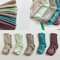 [DG 오가닉 양말 5족세트] 국내산 디그린 주니어양말 아동양말 니삭스 유아양말 엄마양말 초등학생양말