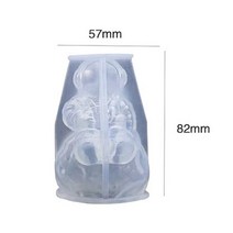 양초만들기재료 3D 실리콘 우주 비행사 모양의 양초 금형 DIY 음력 인체 비누 수지 초콜릿 아이스 큐브 홈, 02 1PC