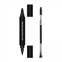 DAMMAIDDAO 2X 헤어 수염 필러 연필 선명하고 정의, 16x0.9cm, 블랙