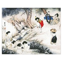 조이십자수 십자수도안-[DMC면사세트]단오풍정(HU-044) 십자수 패키지, 올 칼라도안세트