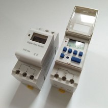 THC15A 전자 주간 7 일 프로그래밍 가능 디지털 시간 스위치 릴레이 타이머 제어 AC 220V 12V 24V 48V 16A Din 레일 마운트, AC110V
