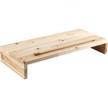 삼나무 원목 받침대 모니터 거치대 소품 진열 책상