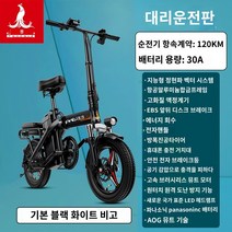 접이식전기자전거 전동 출퇴근 배달 전기자전거, A.48V, A.20AH, X.전문 초경량 알루미늄 합금/순수 전기 120km/3