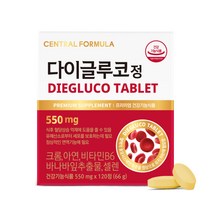 센트럴포뮬러 다이글루코정 120정 혈당상승억제 바나바잎 추출물 (유통기한:24-12-21), 1개, 1