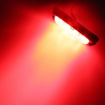 LED 신호봉 전자 호루라기 지시봉 호각 싸이렌 경광봉 트럭 사이드 라이트 자동차 고출력 스트로브 경고등, 05 amber_01 세 나사, 1개