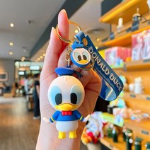 무선 게이밍 버티컬 손목 편한 마우스 애니메이션 스티치 그림 키 체인 kawaii minnie donald duck piglet keychain for boys girls 가방, 연노랑