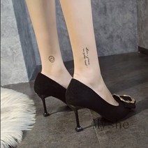 [Myshe]여성구두 미들힐 하이힐 가보시힐 펌프스 여자구두 H S0011215