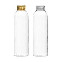 알루미늄캡 120ml 150ml 200ml 250ml 300ml 500ml 어메니티 공병, 1개, 120ml투명용기 실버캡
