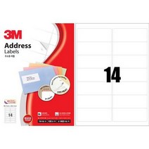 3M 일반형 주소용 라벨 21314/14칸/100매, 상세페이지 참조, 상세페이지 참조