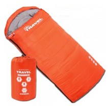 봄 여름 가을 백패킹 캠핑 휴대용 헤드 침낭 오렌지 국산침낭