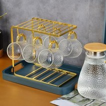 SR 커피잔걸이 머그컵정리대 찻잔걸이 골드, 단품, 단품