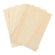건축모형 basswood 재료 배스우드 공예 우드 5/10Pcs Basswood 합판 DIY Pyrography 용품 미완성 나무 조각, 02 5pcs_02 1.5mm