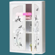 모던라이프 화이트 특허 욕실 수납장 인테리어 욕실장 플라스틱 수건장 정리대 수납선반, 욕실장 720 대형 나비, 1개