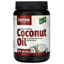 JARROW FORMULAS 유기농 코코넛오일 착유기 압착, 946ml