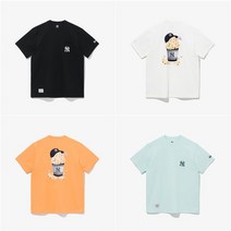 뉴에라 뉴에라 MLB 홈 치어링 파티 스낵 뉴욕 양키스 팝콘 티셔츠 4컬러 13697648 13697649 13697650 13697651