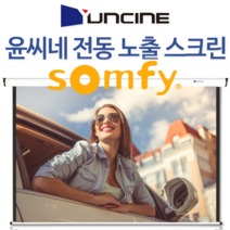 윤씨네 솜피모터 전동스크린 EV-100 빔스크린 스크린, V-EV80 (80인치) 무선리모컨 (직접체결 당일출고) 솜피