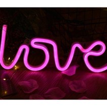 LED 형광등 네온사인, GA_04-02 love화이트