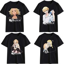 도쿄 리벤저스 애니 상의 캐릭터 반팔티 아동 성인복 패밀리룩 티셔츠