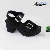 마스트 여성용 키높이 통굽 스트랩 샌들 7cm