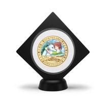 Japan Anime Spirited Away 지폐 세트 골드 만화 티켓 엔 소장품 럭키 코인 기념품 선물, [18] coin 1 with holder