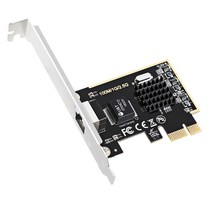 게임 PCIE 카드 2500Mbps 기가비트 네트워크 카드 10/100/1000Mbps RTL8125 RJ45 유선 네트워크 카드 PCI-, 01 Black