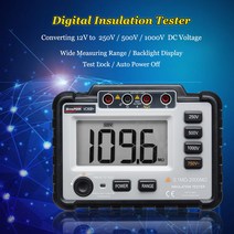 전기테스터기 멀티테스터기 DC 경량 와이드 레인지 LCD 백라이트 VC60B + 디지털 절연 저항 메거 메가옴 미터 250 V 500 1000V, 한개옵션0