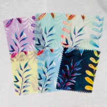 나염 폴리원단 열대야패턴 쉬폰원단 원피스원단 의류원단 소품만들기 패브릭원단 홈패브릭 6종, 옐로우, 쉬폰