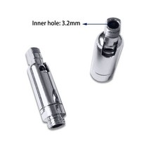 관절 조명 LED 구즈넥 테이블 램프 M8 외부 치아 유니버설 조인트 기계식 스티어링 조명 액세서리 2 개, 01 Sliver_02 Outer M8-Outer M8