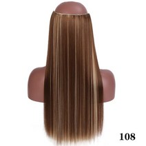 붙임머리 앞머리가발 BUQI-긴 워터 웨이브 클립 헤어 익스텐션 고온 골든 브라운 블랙 여성용 합성 5, 14 900-108