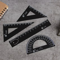 명문구 삼각자세트 각도삼각자 제도용삼각자 7종
