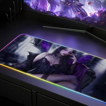 rgb 장패드 RGB 빛나는 마우스 패드 사무실 게임 홈 천막 키보드 초대형 두꺼운 멋진 노트북 사용자 정의, 10 y_02 Thickness 4MM