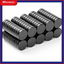100 피스 강력한 자석 12x3mm 둥근 검은 색 냉장고 페라이트 영구 스피커 하드웨어, [04] 10x4mm, [04] 500PCS
