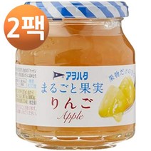 아오하타 통 과일 사과 잼 250g, 2팩