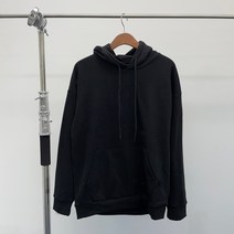남여공용 무지 데일리 베이직 오버핏 기모 후드티 6컬러