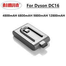 V7플러피 V6 V8 V10 V11 교체 다이슨배터리 4.8/6.8/9.8/12.8Ah 21.6 DC16 진공 청소기 다이슨 DC12 12097 BP01 91243301 L50, 01 21.6 볼트_02 9800mAH
