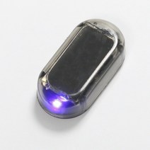 태양열 및 USB 전원 자동차 보안 조명 시뮬레이션 더미 경보 12V-36V 무선 경고 도난방지 램프 LED 깜박임, 01 3000k, 01 Blue_01 3000k