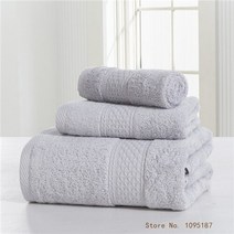 수건 세트- Bathtowel Washtowel Handtowel 면 100% 테리 천 3피스 목욕 타올 handtowel cerchief gift towl sets, [01] See below for size descri, [10] grey