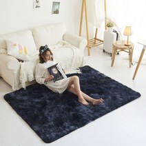 가팡 미끄럼방지 극세사 러그 카페트 네이비 150*200CM