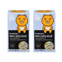 일동제약 마이니 굿모닝 유산균 30캡슐 (라이언) 2개세트, 30정, 2개