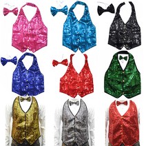 웨이터조끼(성인용L XL)스팡클조끼 반짝이조끼 웨이터조끼(성인용L XL), 골드L, 1개