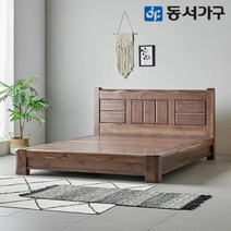 동서가구 A프리미엄 소나무 통원목 짜맞춤 Q 편백침대 프레임 DF642460, 엔틱