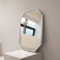 [브래그디자인] 450x600 팔각 거울 (화이트골드), 화이트골드