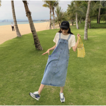베이지데이 여성 데일리 멜빵 데님원피스 청원피스_op_12