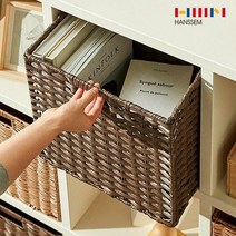 한샘 볼드 라탄 펜트리 수잡 바스켓 바구니 다크브라운(대), [한샘]볼드 라탄 패턴 바스켓_다크브라운(대)