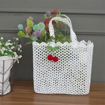 체리 레이스 손잡이 바스켓 (2size) .디작소, 대(+3000원)