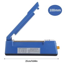 전기 열 밀봉 기계 핸드 프레스 진공 식품 비닐 봉지 임펄스 실러 포장 가정 주방용, Blue Sealer 100mm_EU Plug 220V, Blue Sealer 100mm+EU Plug 220V