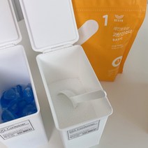 가루 세제 리필 소분 용기 주방 정리함 세탁실 나눔 세제통 공병 리브가세 인테리어, 본품1ea